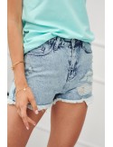 Denim shorts with holes 30073 - Online store - Boutique